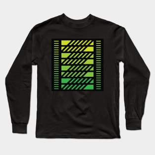 "Dimensional Angles" - V.6 Green - (Geometric Art) (Dimensions) - Doc Labs Long Sleeve T-Shirt